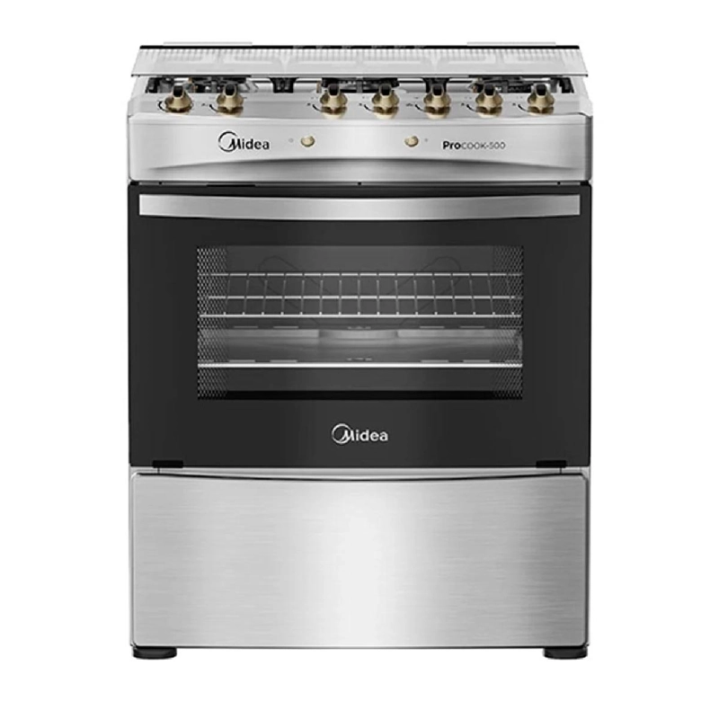 COCINA A GAS MIDEA MCG-5QPI30NS 5 QUEMADORES (NUEVO CAJA DAÑADA) - 1