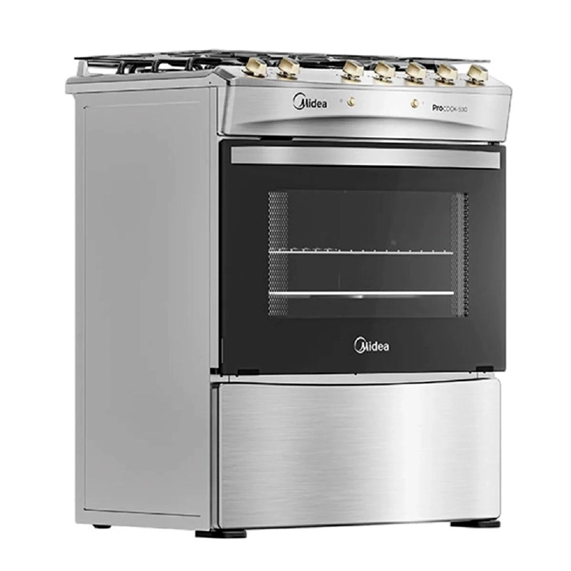 COCINA A GAS MIDEA MCG-5QPI30NS 5 QUEMADORES (NUEVO CAJA DAÑADA) - 3