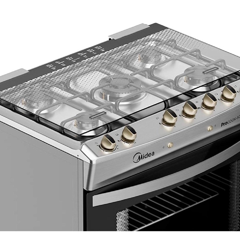 COCINA A GAS MIDEA MCG-5QPI30NS 5 QUEMADORES (NUEVO CAJA DAÑADA) - 5