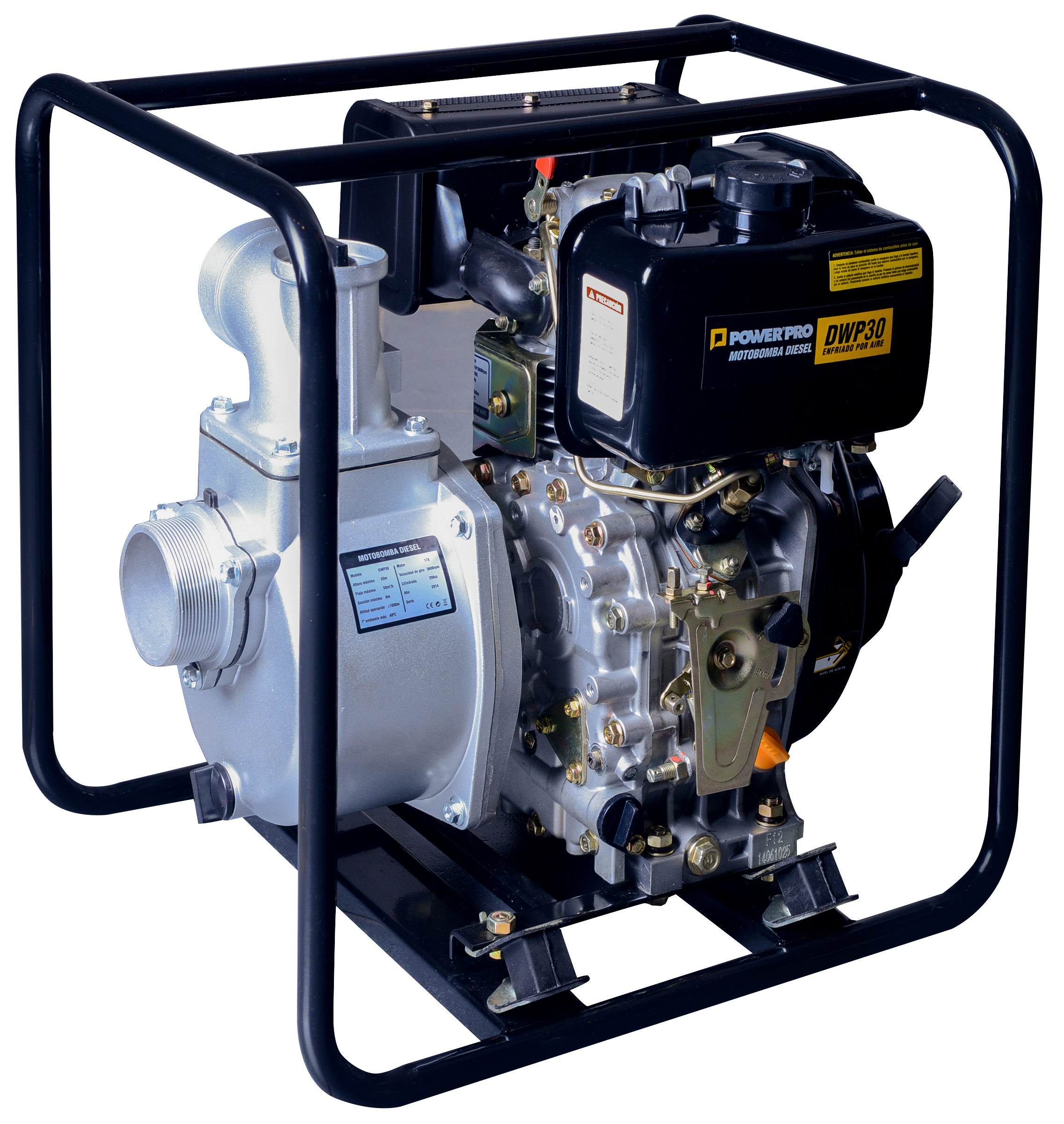 MOTOBOMBA POWER PRO DWP30 3' 6.7 HP DIESEL - 1