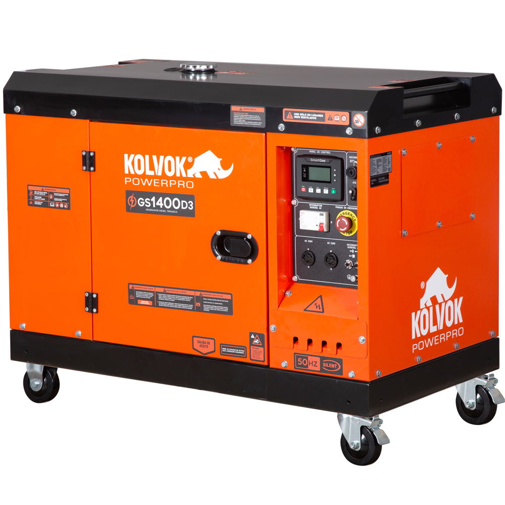 GENERADOR TRIFÁSICO KOLVOK GS1400D3 14KVA DIESEL - 2