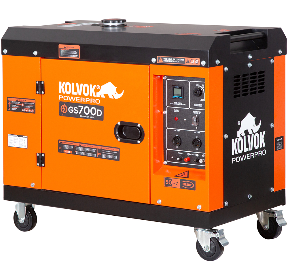 GENERADOR MONOFÁSICO KOLVOK GS700D 5KVA DIESEL - 1