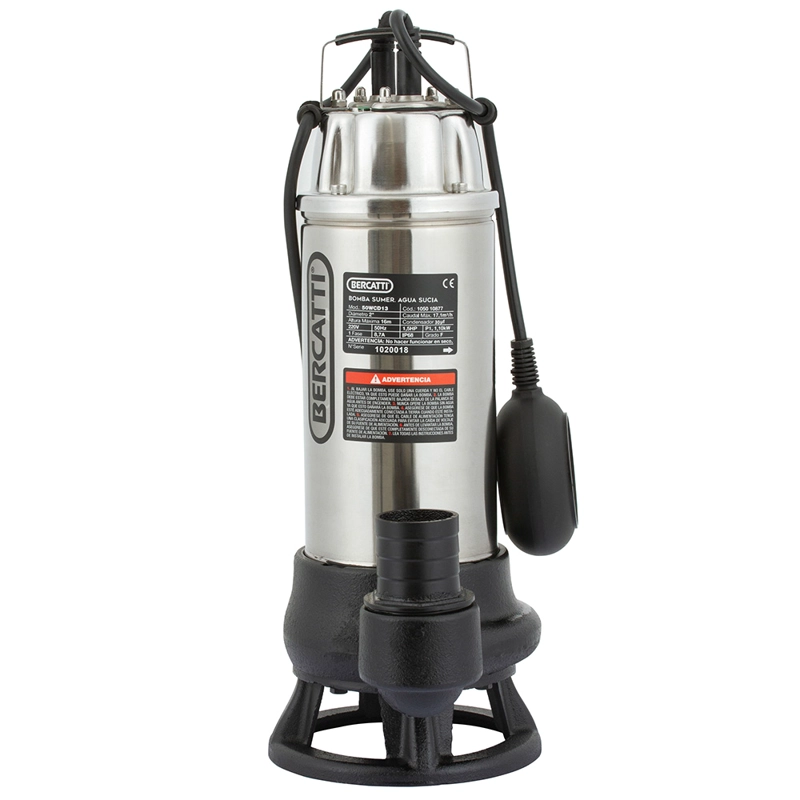 BOMBA SUMERGIBLE BERCATTI 50 WCND13-10-1.1SS 2 HP C/TRITURACION - 1