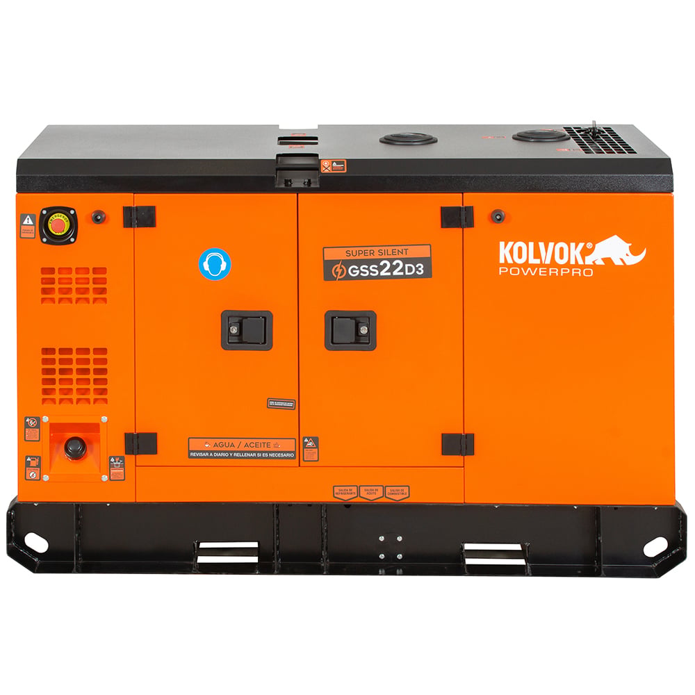 GENERADOR TRIFÁSICO KOLVOK GSS22D3 22KVA - 2