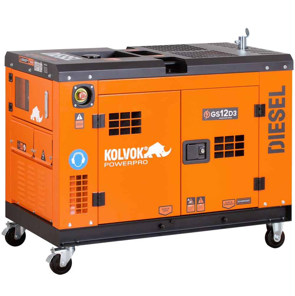 GENERADOR TRIFÁSICO KOLVOK GS12D3 11.5KVA DIESEL - 1