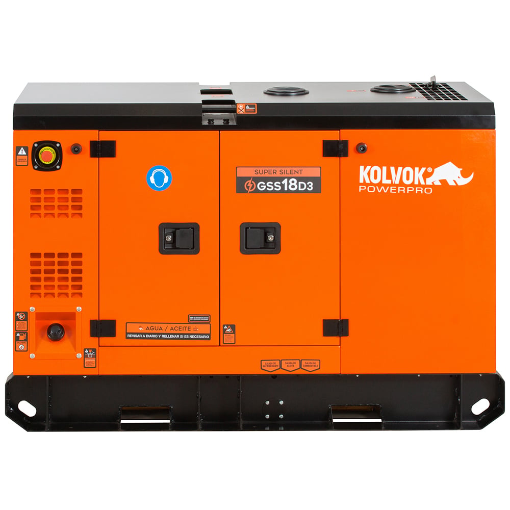 GENERADOR TRIFÁSICO KOLVOK GSS18D3 16KVA DIESEL - 1