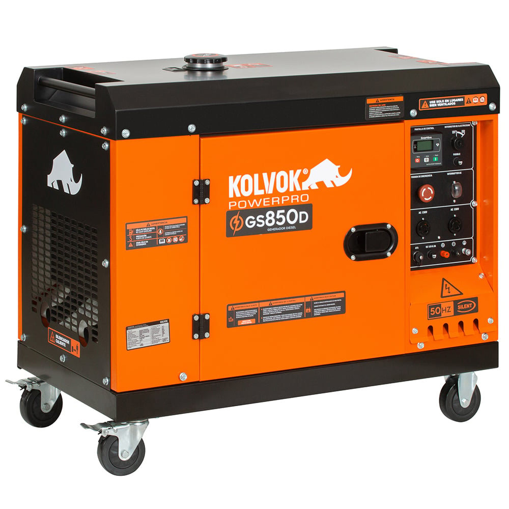 GENERADOR MONOFÁSICO KOLVOK GS850D 6.5KVA DIESEL - 1