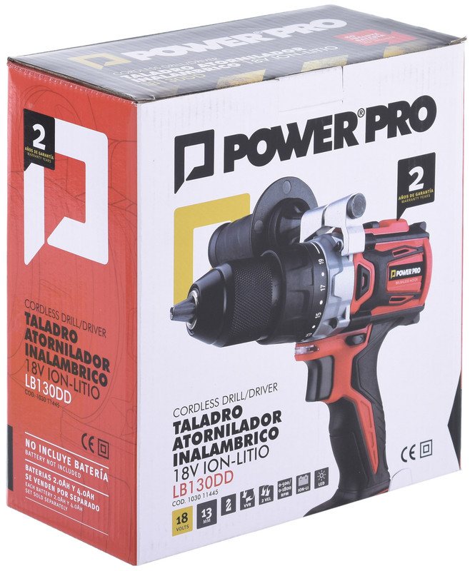 TALADRO ATORNILLADOR POWER PRO 18 V INALÁMBRICO - 4