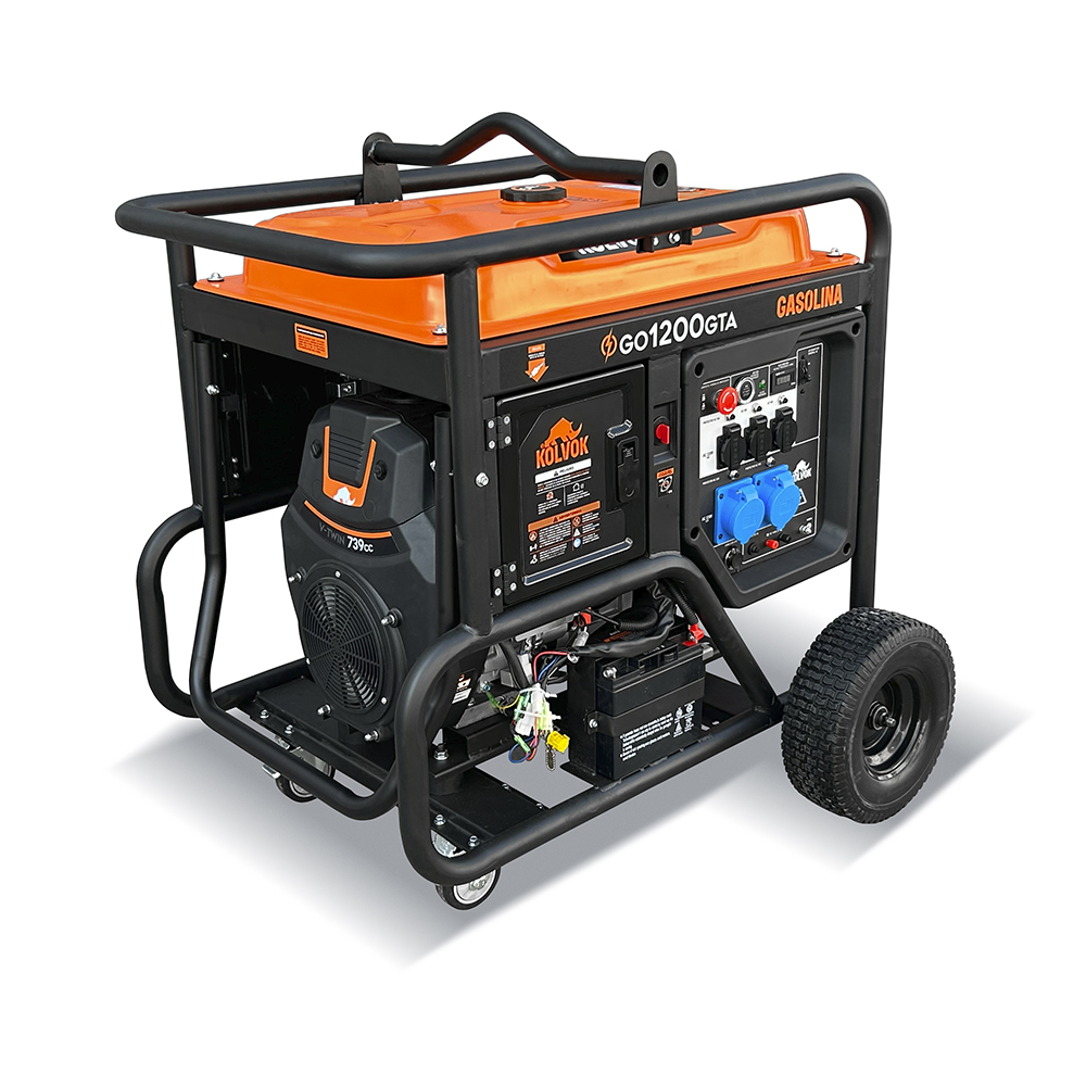 GENERADOR MONOFÁSICO KOLVOK GO1200GTA 12 KVA GASOLINA - 1