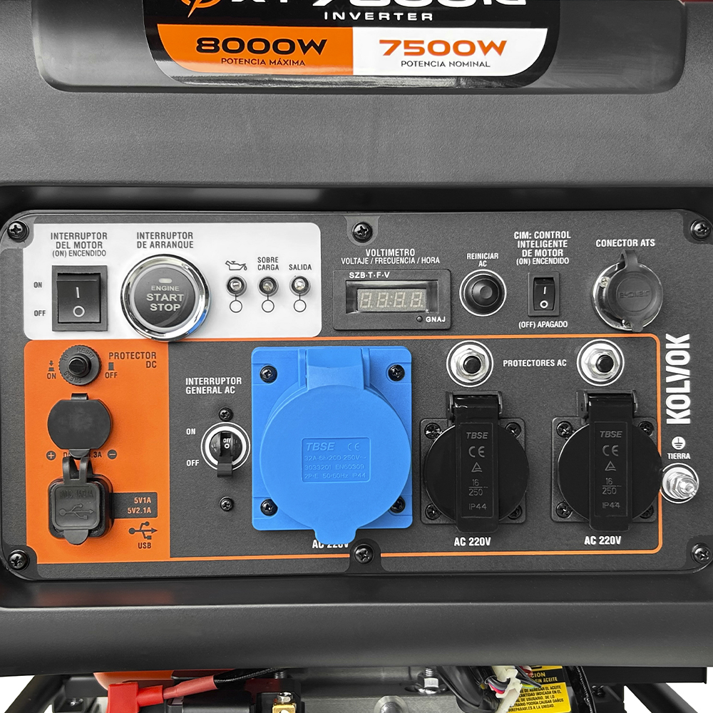GENERADOR MONO XT7800IG 8KVA GASOLINA - 6