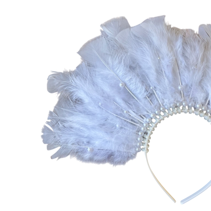CORONA PARA NOVIA MATRIMONIO/ ARTEMISA PLUMA PERLAS - 2
