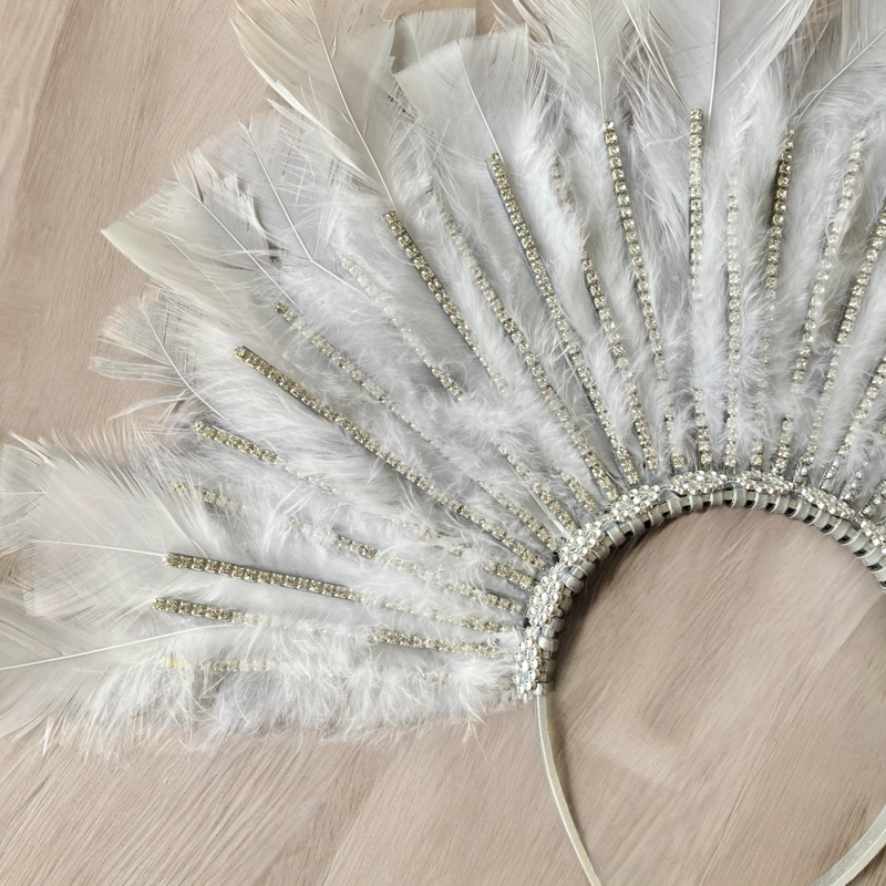 CORONA PARA NOVIA MATRIMONIO/ATENEA PLUMAS - 9