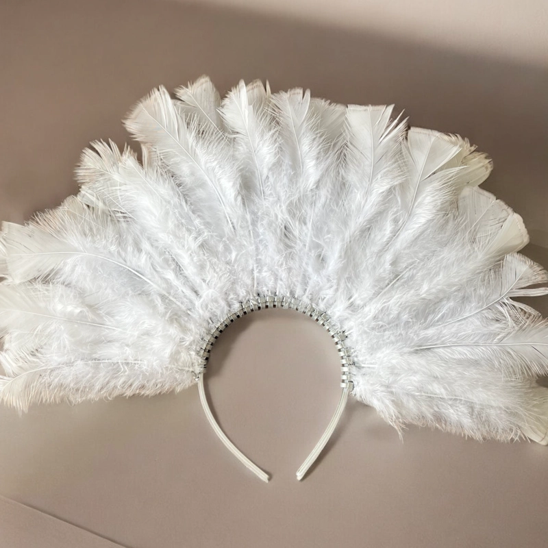 CORONA PARA NOVIA MATRIMONIO/ATENEA PLUMAS - 10