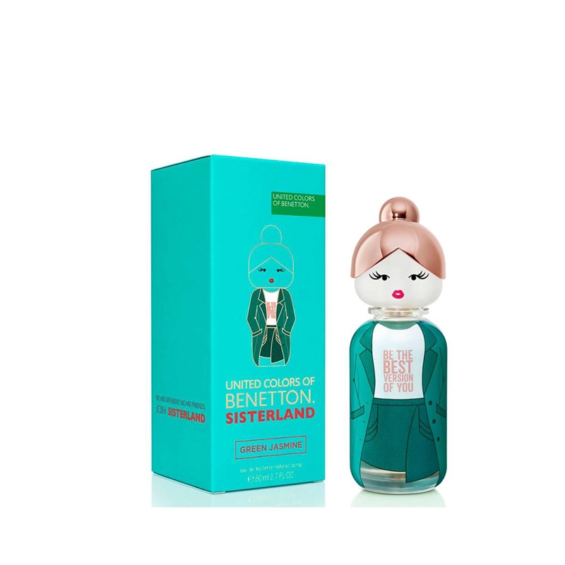 PERFUME BENETTON UNITED COLORS SISTERLAND GREEN JASMINE MUJER EDT 80 ML - 1