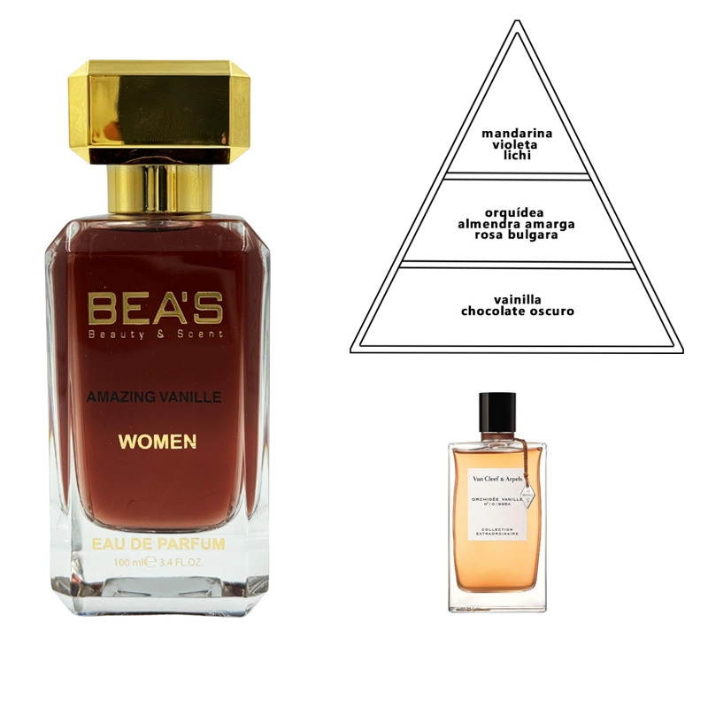 PERFUME BEA'S BEAUTY & SCENT AMAZING VANILLE MUJER EDP 100 ML - 3