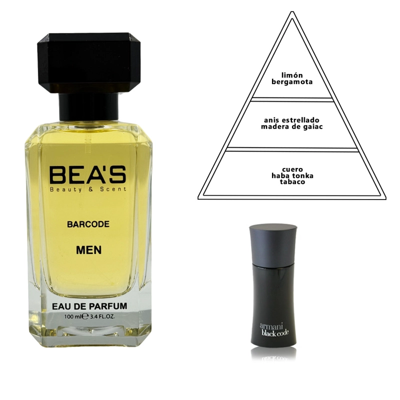 PERFUME BEAS BARCODE  HOMBRE EDP 100 ML - 3