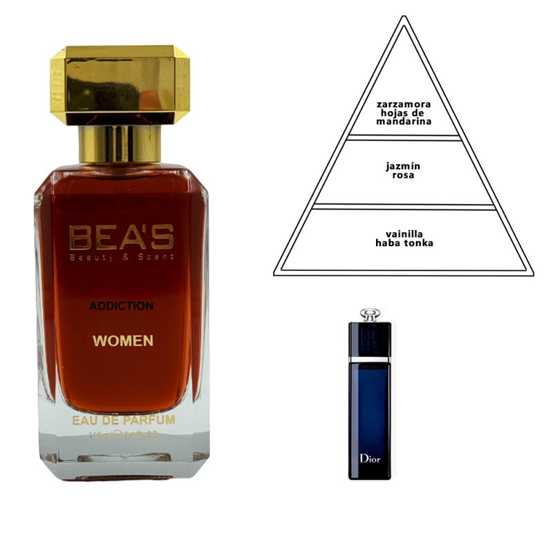 PERFUME BEAS ADDICTION 2  MUJER EDP 100 ML - 3