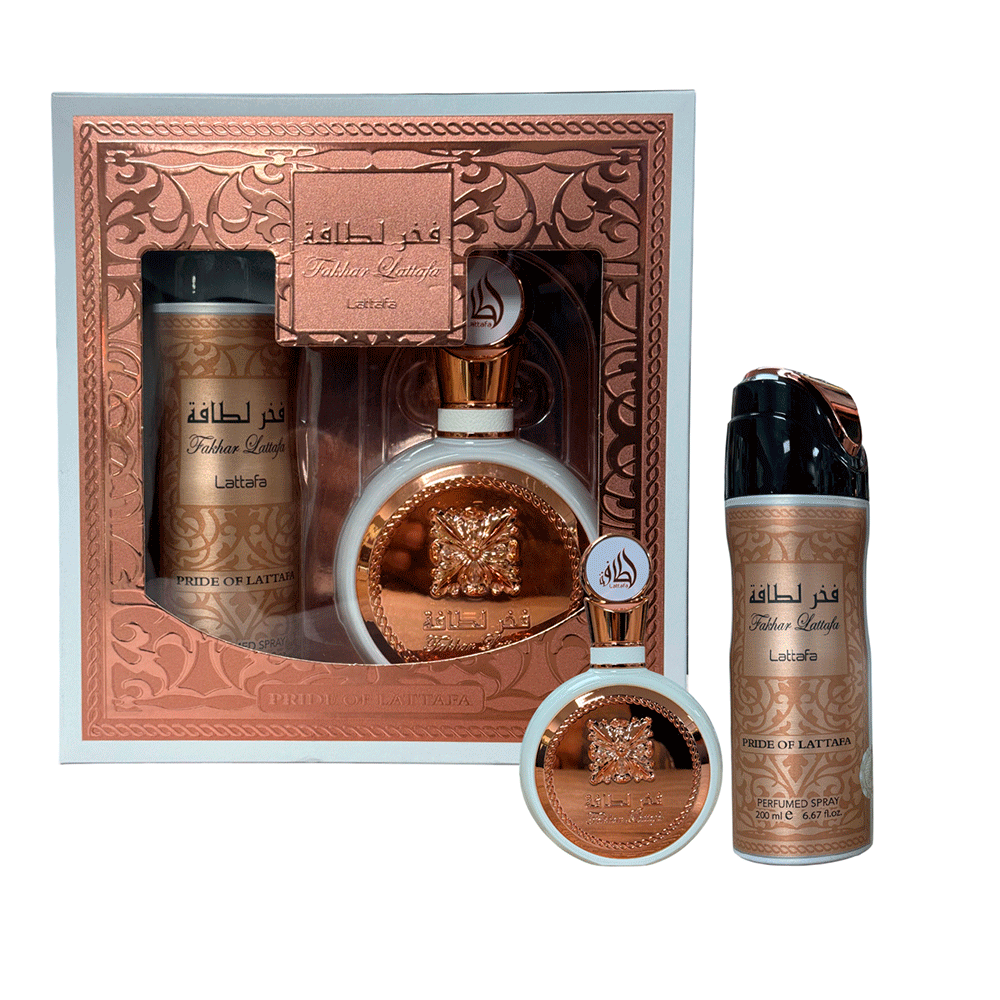 PERFUME LATTAFA FAKHAR MUJER EDP 100 ML / DESODORANTE 200 ML ESTUCHE - 2