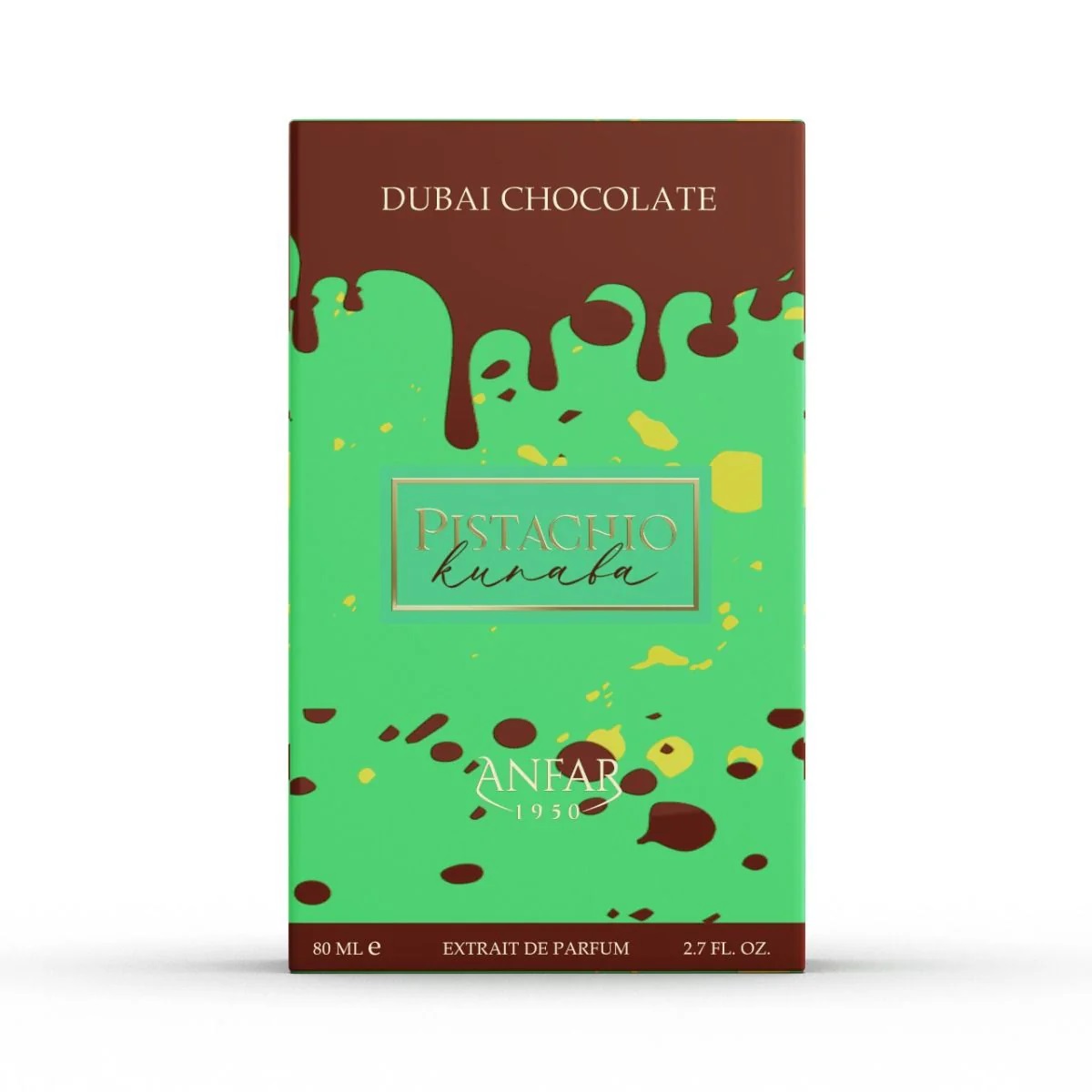 PERFUME ANFAR PISTACHIO KUNAFA DUBAI CHOCOLATE UNISEX EXTRAIT DE PARFUM 80 ML - 1