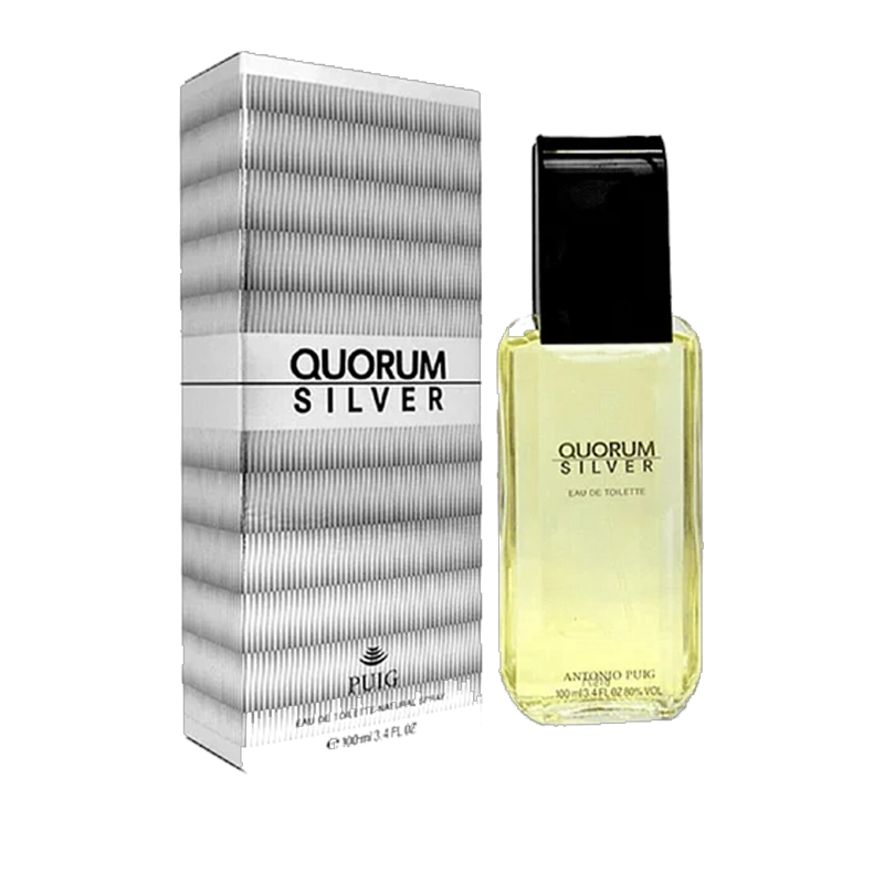 PERFUME QUORUM SILVER HOMBRE EDT 100 ML - 2