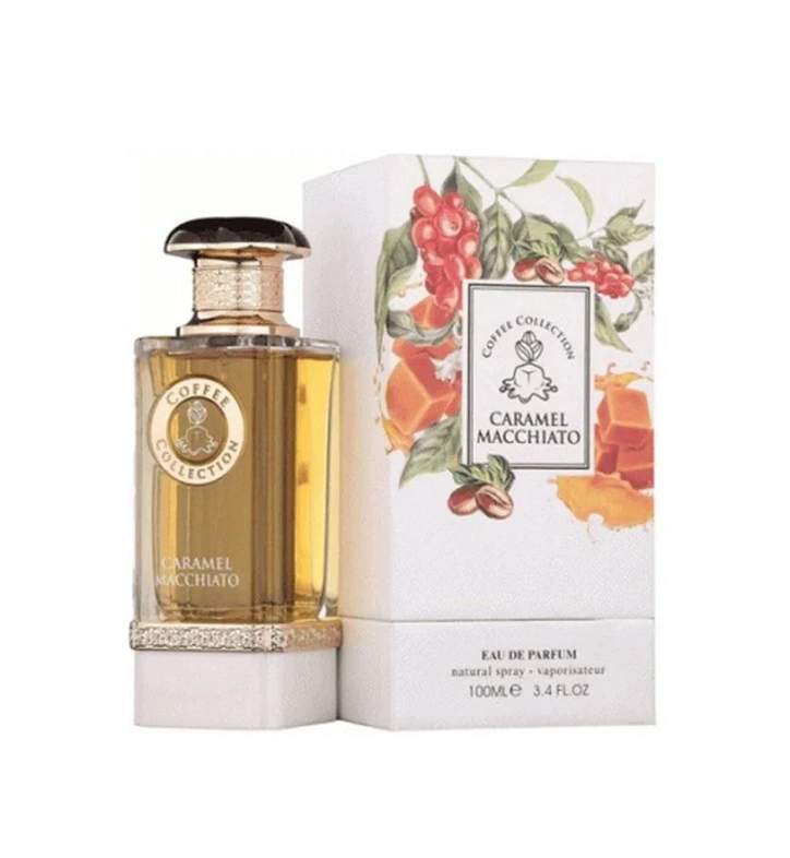 PERFUME FRAGRANCE WORLD COFFEE COLLECTION CARAMEL MACCHIATO UNISEX EDP 100 ML - 1