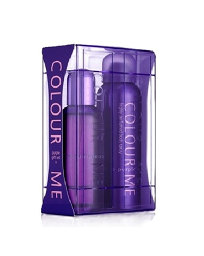 PERFUME COLOUR ME PURPLE MUJER EDP 100 ML / BODY SPRAY 150 ML ESTUCHE - 1