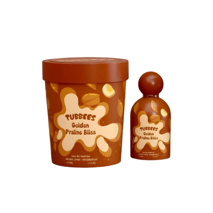 PERFUME GRANDEUR TUBBEES IN A TUB GOLDEN PRALINE BLISS UNISEX EDP 50 ML - 1