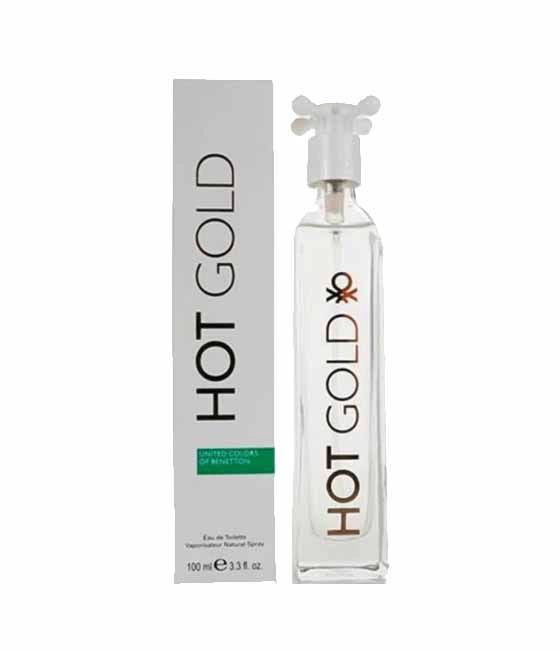 PERFUME HOT GOLD BENETTON MUJER EDT 100 ML - 1