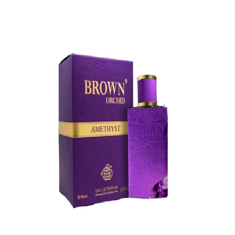 PERFUME FRAGRANCE WORLD BROWN ORCHID AMETHYST DAMA EDP 80 ML - 1