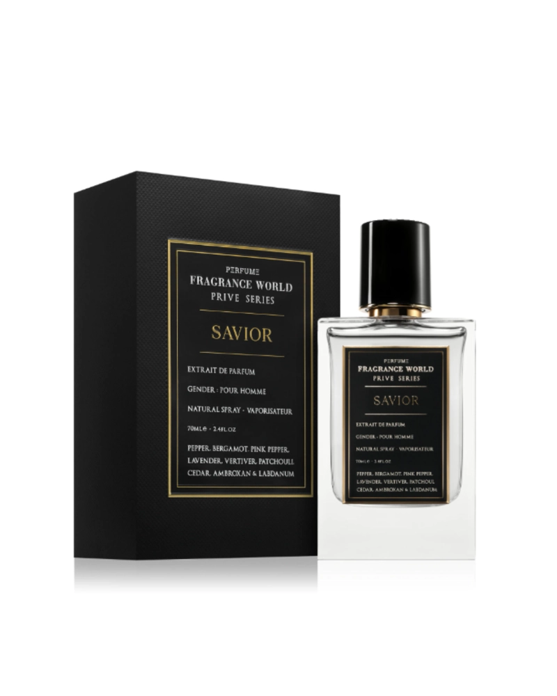 PERFUME FRAGRANCE WORLD PRIVE SERIES SAVIOR HOMBRE EDP 70 ML - 1