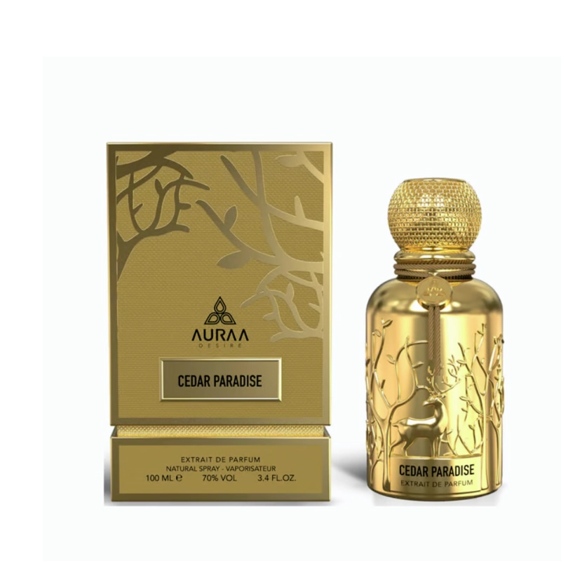 PERFUME AURAA DESIRE CEDAR PARADISE HOMBRE EXTRAIT DE PARFUM 100 ML - 1