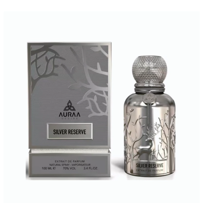PERFUME AURAA DESIRE SILVER RESERVE UNISEX EXTRAIT DE PARFUM 100 ML - 1