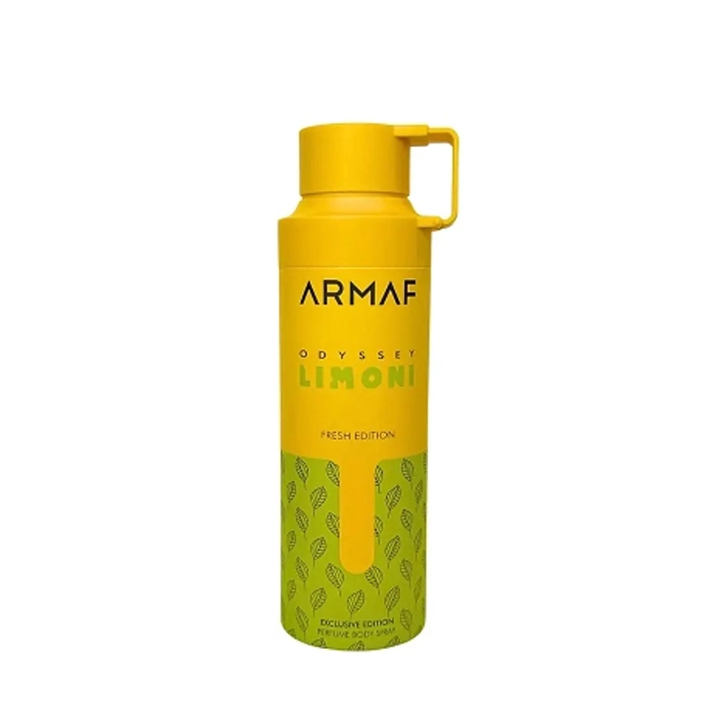 BODY SPRAY ARMAF ODYSSEY LIMONI FRESH EDITION PERFUME UNISEX BODY SPRAY 200 ML - 1