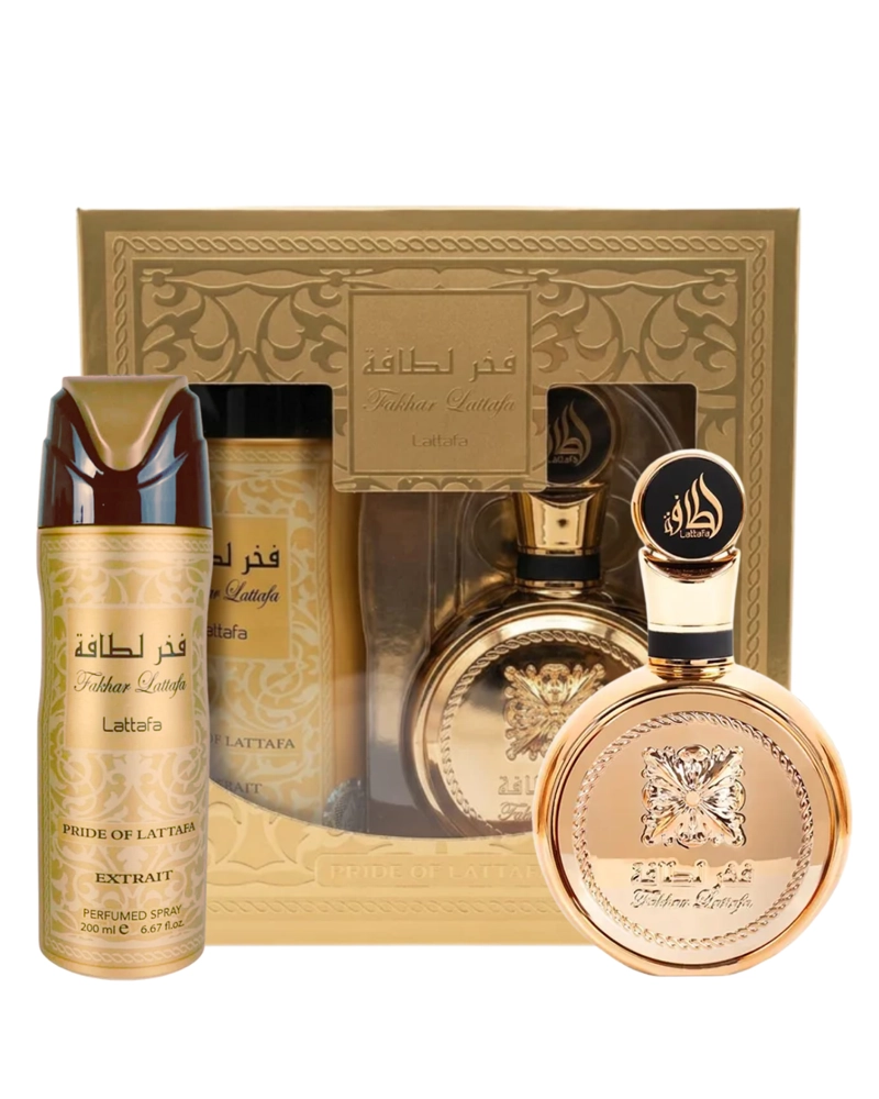 PERFUME LATTAFA FAKHAR EXTRAIT MUJER EDP 100 ML / PERFUME SPRAY 200 ML ESTUCHE - 1