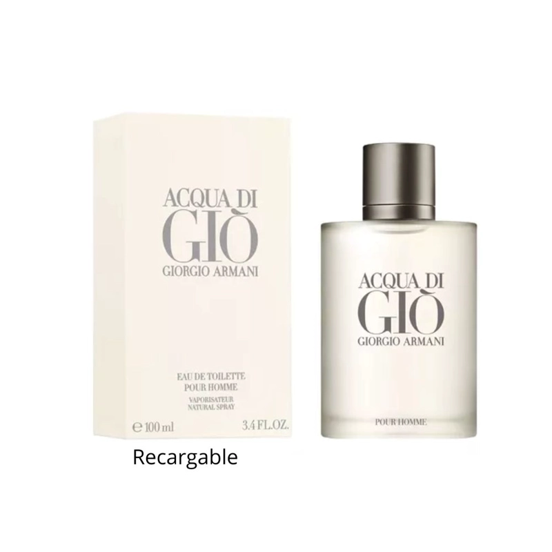 PERFUME ACQUA DI GIO RECARGABLE HOMBRE EDT 100 ML - 1