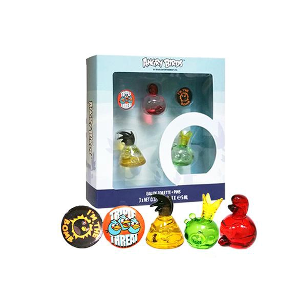 PERFUME ANGRY BIRDS UNISEX EDT 3 X 5 ML MINIATURA ESTUCHE - 1