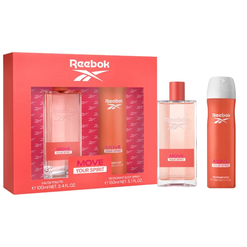 PERFUME REEBOK MOVE YOUR SPIRIT MUJER EDT 100 ML / DESODORANTE 150 ML ESTUCHE - 1
