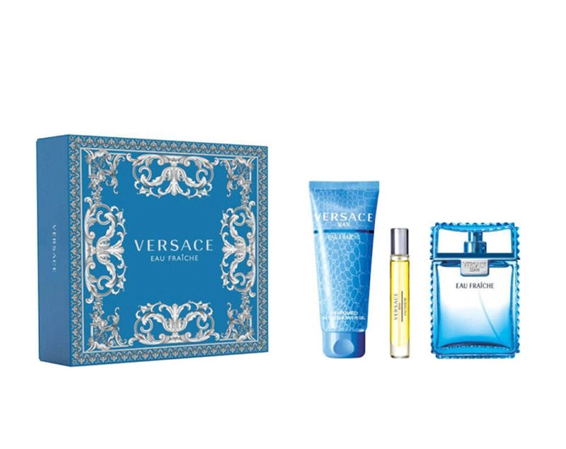 PERFUME VERSACE EAU FRAICHE HOMBRE EDT 100 ML / 10 ML / SHOWER GEL 150 ML ESTUCHE - 1