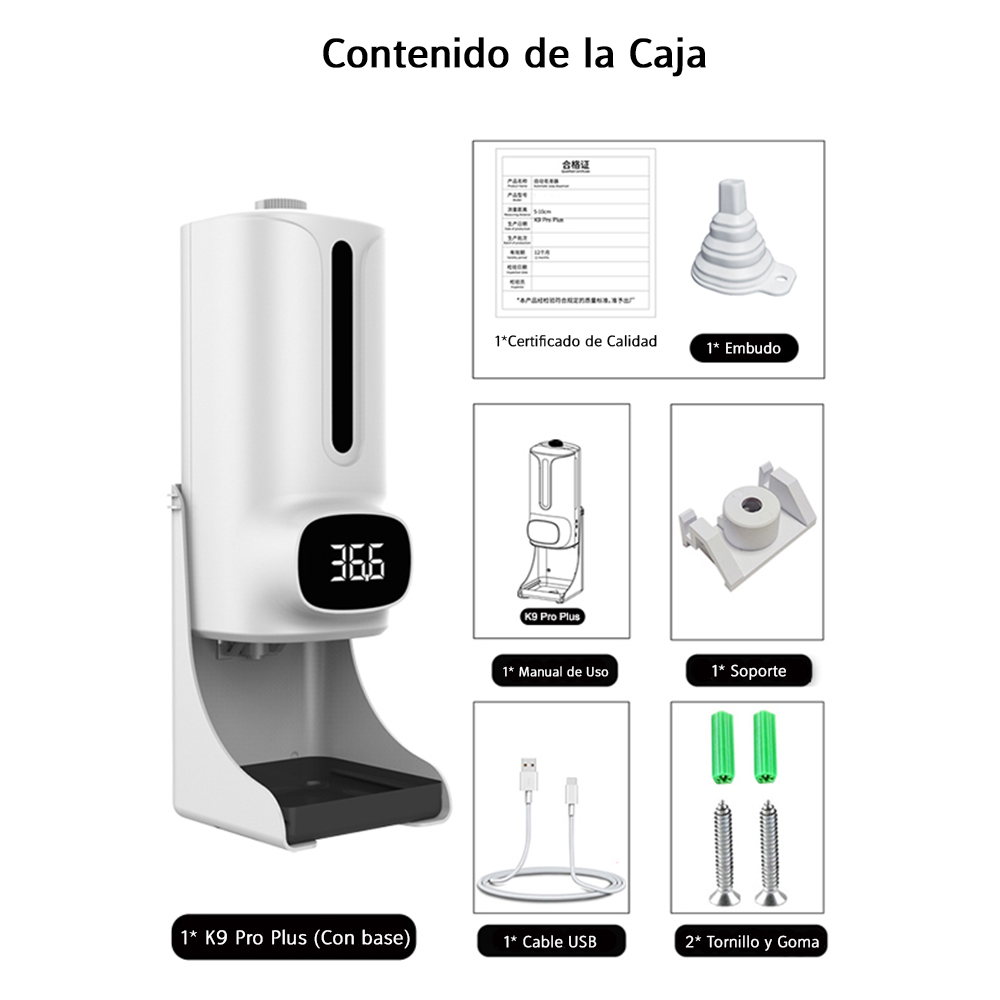 TERMOMETRO INFRARROJO DIGITAL K9 PLUS - 3