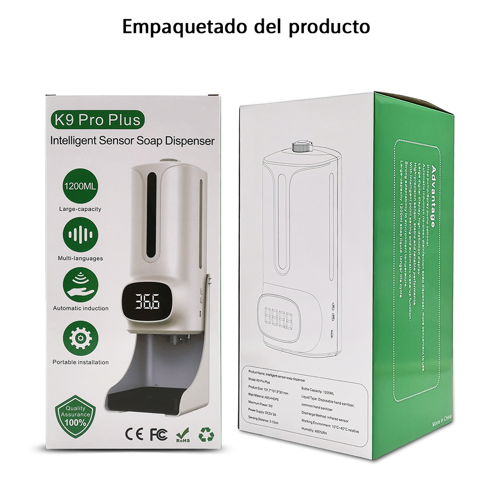 TERMOMETRO INFRARROJO DIGITAL K9 PLUS - 4