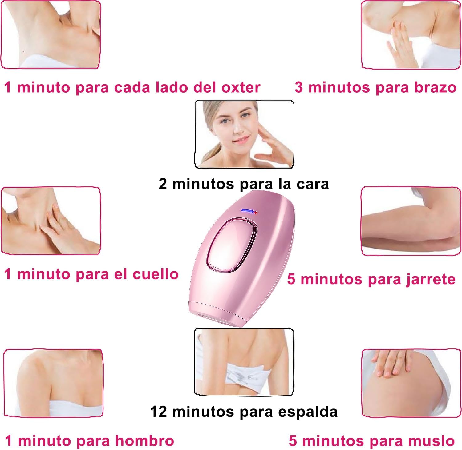 DEPILADORA LÁSER IPL DEPILACIÓN PERMANENTE EN CASA - 4