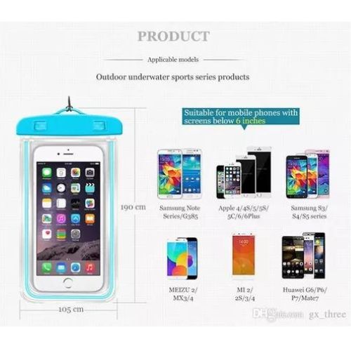 FUNDA IMPERMEABLE FLOTANTE CELULARES ROSA - 4