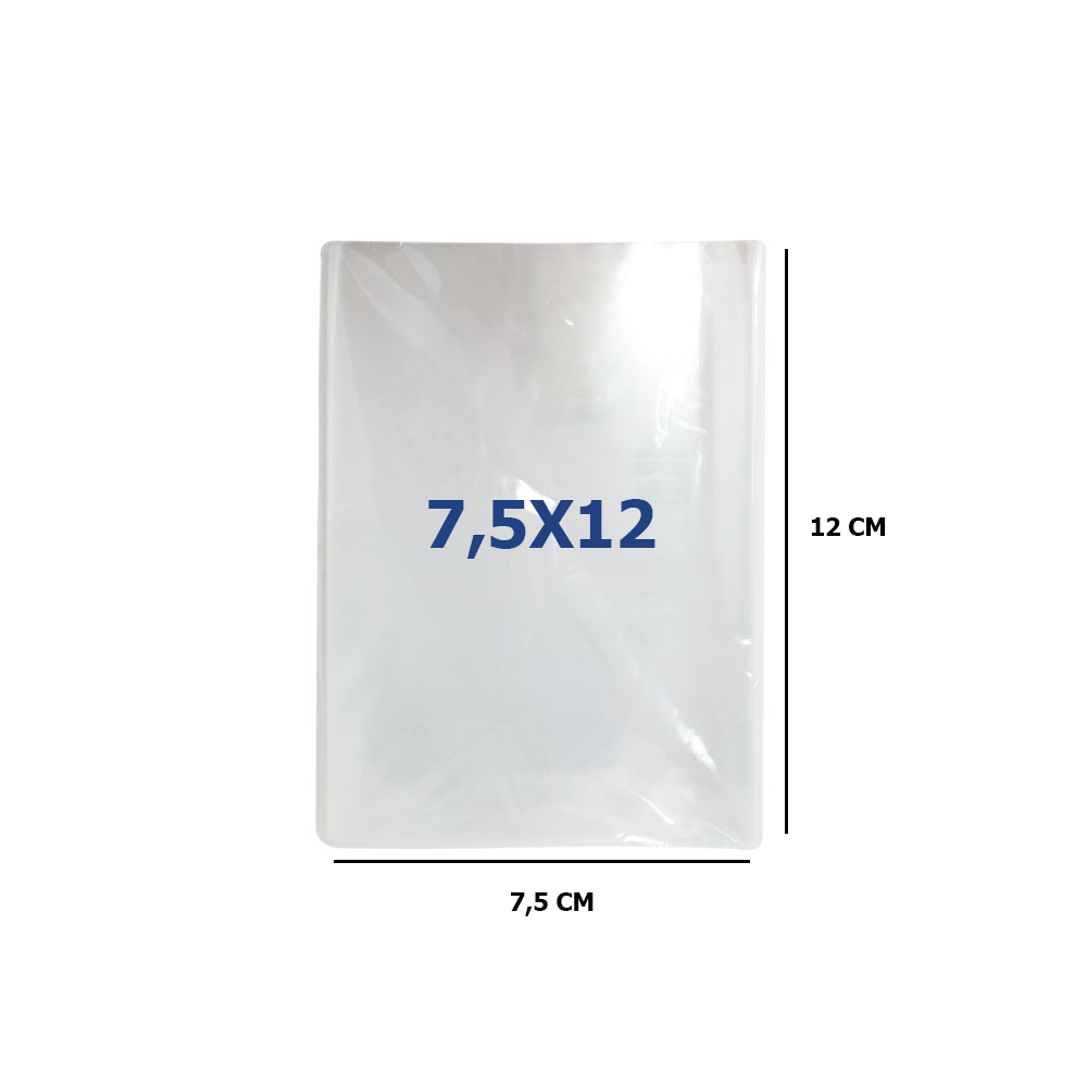 BOLSAS POLIPROPILENO CELOFÁN TRANSPARENTE 7.5X12 (400 UNIDADES) - 2