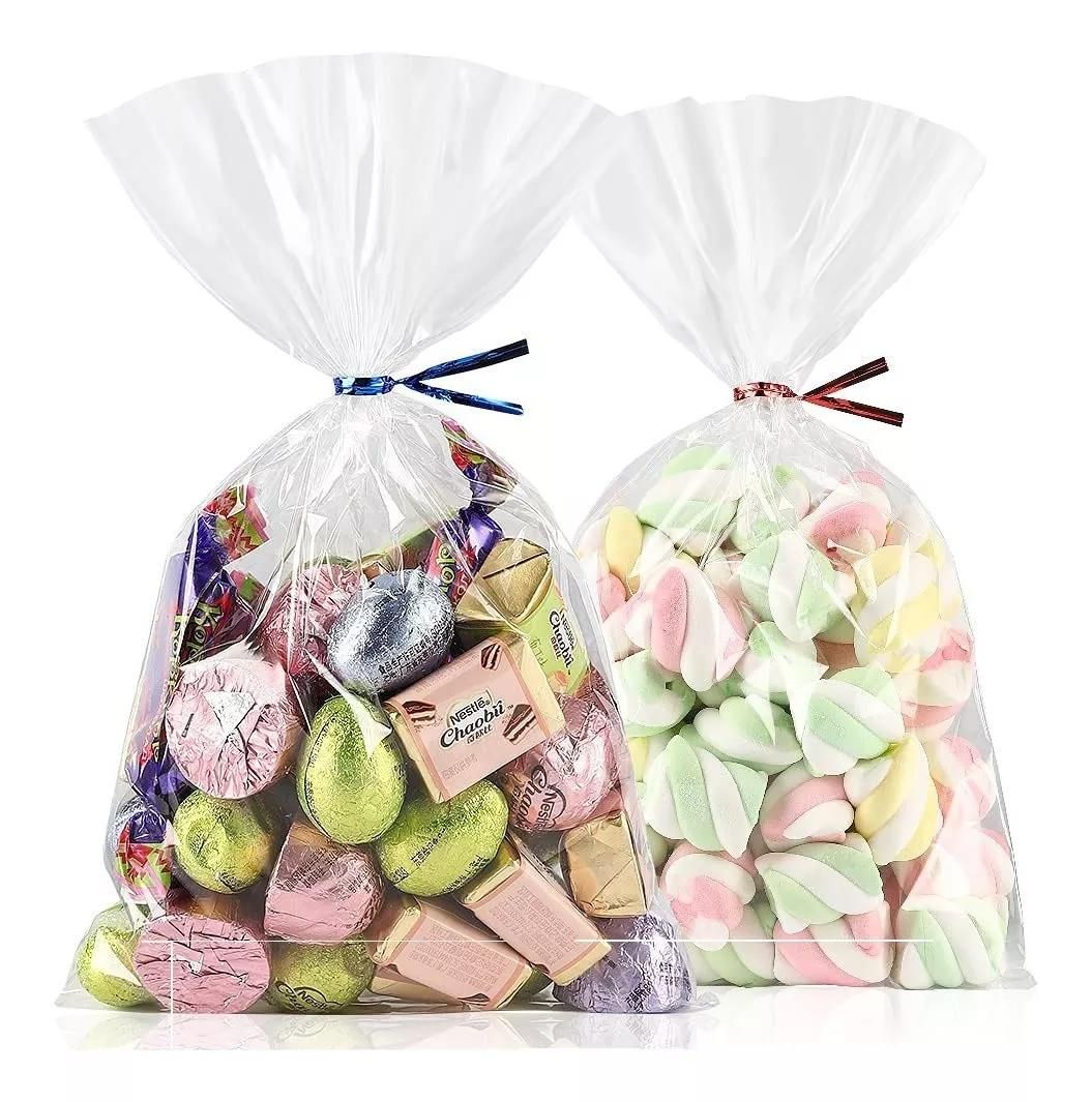 BOLSAS POLIPROPILENO CELOFÁN 7.5X12 + AMARRE PLATEADO (400 UN) - 4
