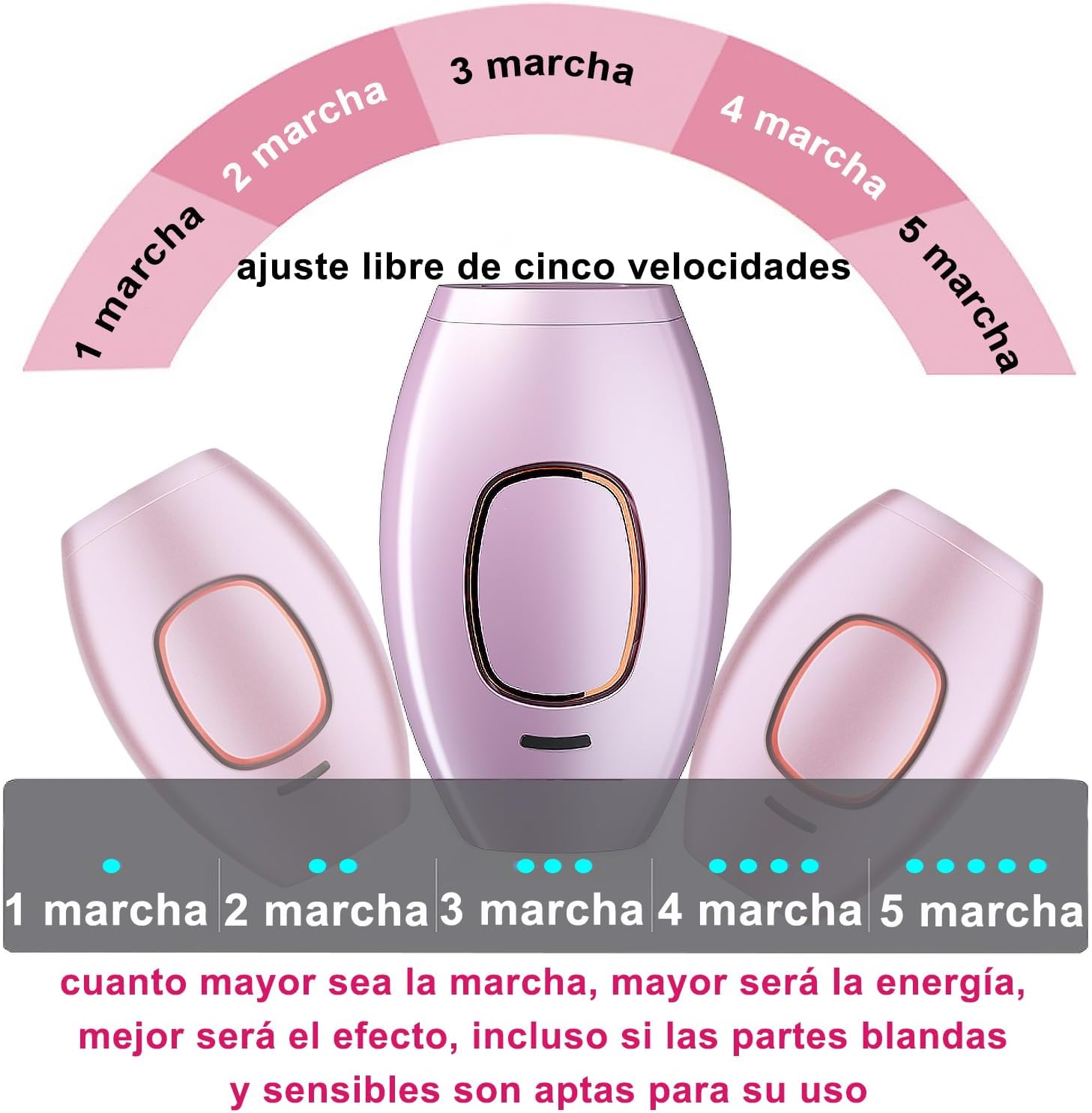 DEPILADORA LÁSER IPL DEPILACIÓN PERMANENTE EN CASA - 7