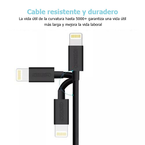 CABLE USB A LIGHTNING 1.2 MTS - 4