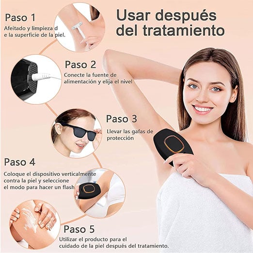 DEPILADORA LÁSER, DEPILACIÓN PERMANENTE EN CASA - 4