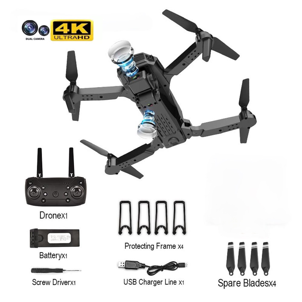 DRON DOBLE CÁMARA 4K WIFI CONTROL REMOTO PLEGABLE RECARGA VIA USB - 2