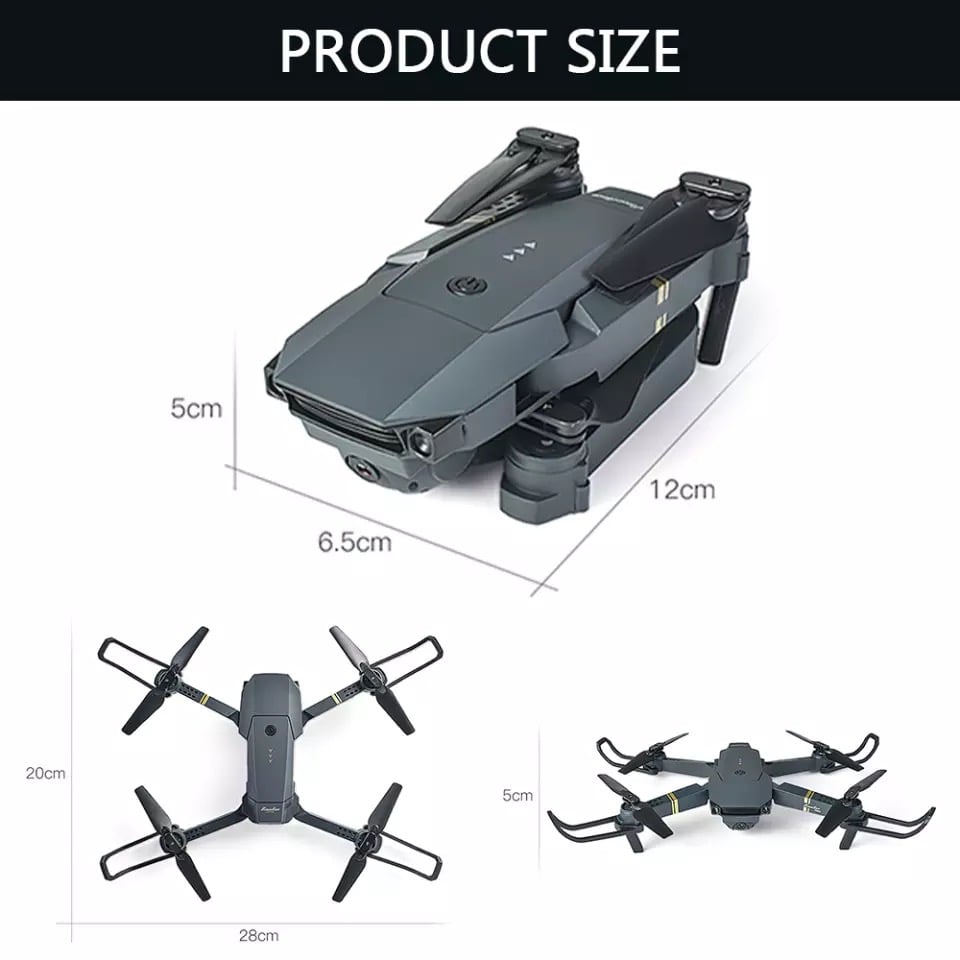DRON DOBLE CÁMARA 4K WIFI CONTROL REMOTO PLEGABLE RECARGA VIA USB - 3