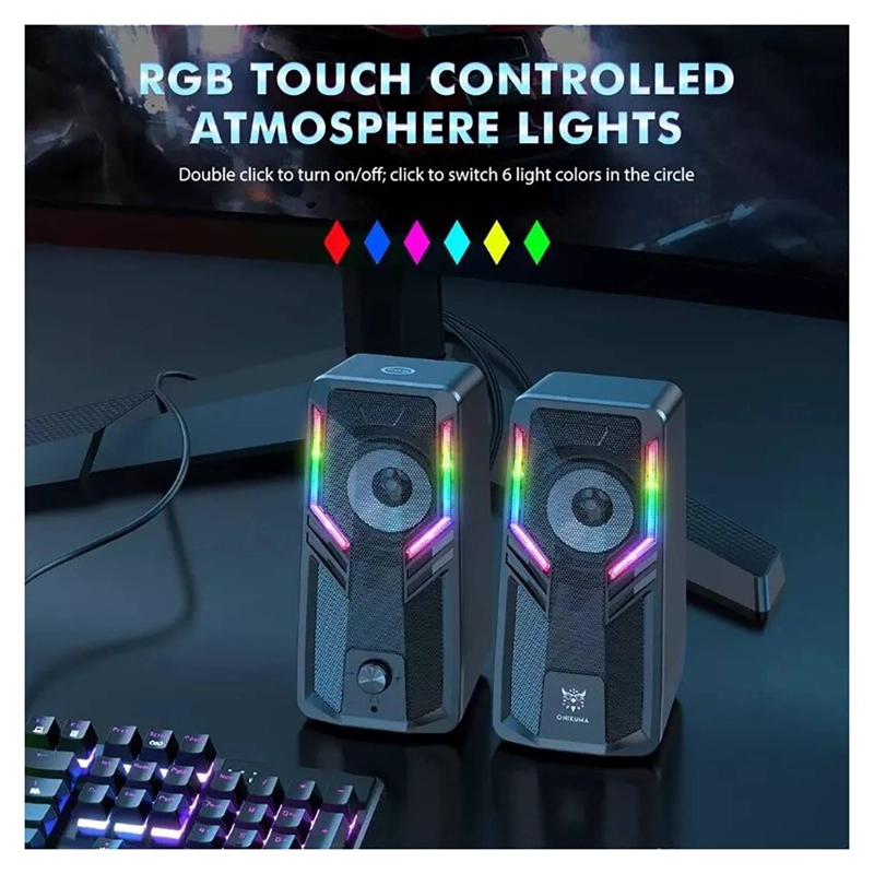PARLANTES GAMER RGB ONIKUMA G6 - 4